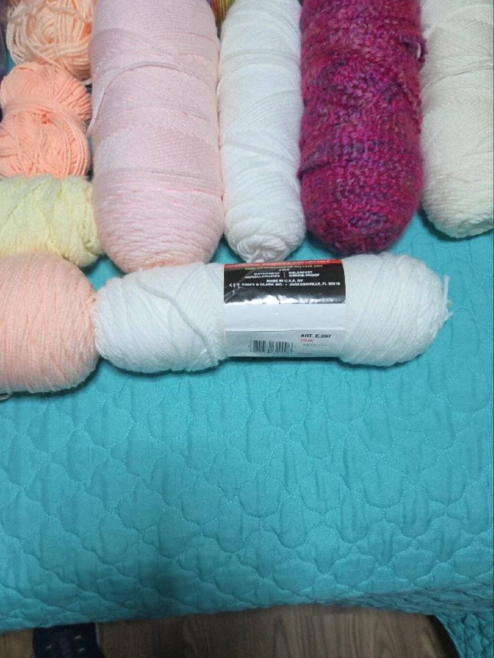 4 1/2 Pounds of Full & Used Multi-Color Yarn Assortment with Rainbow and Pastels